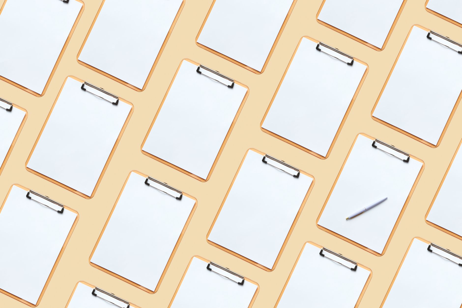 clipboards on the table